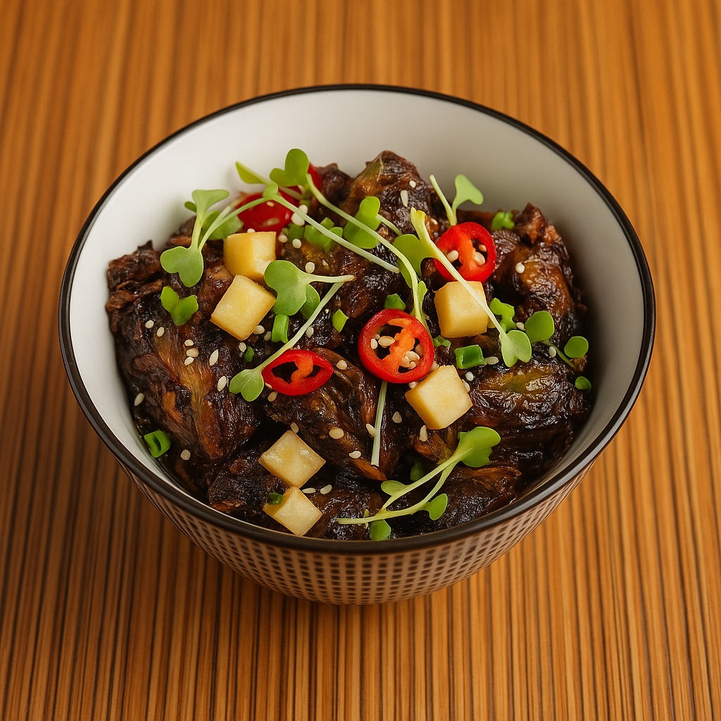 Soy-Kissed Sprouts